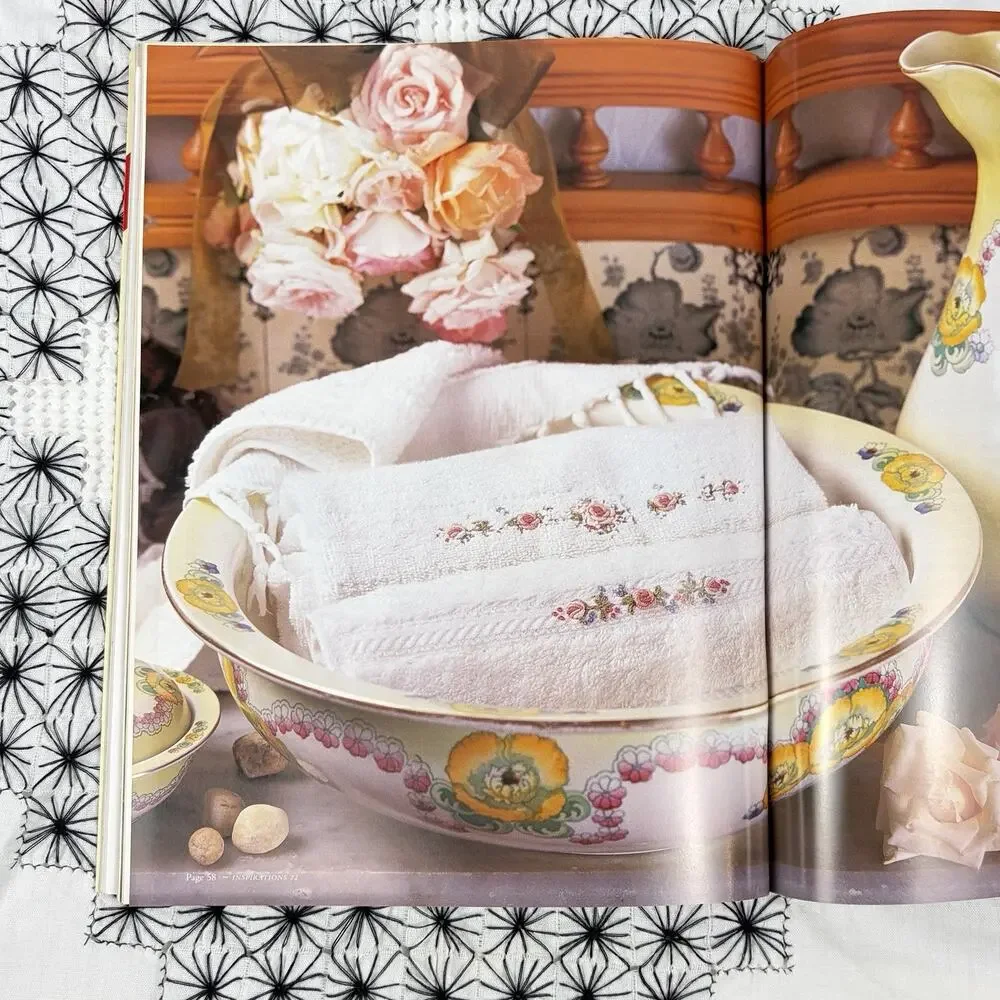 Inspirations Embroidery Magazine 1999 Issue 22 Floral Cottage Seashell Nursery